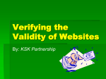 Verifying the Validity of Websites