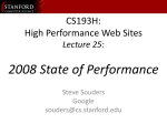 CS193H: High Performance Web Sites Class 1