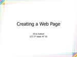 Designing a Web Page - University of Oxford