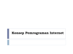 Konsep Pemrograman Internet