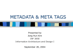 METADATA & META TAGS - University of Texas at Austin