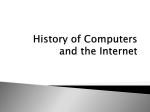 History of Computers and the Internet