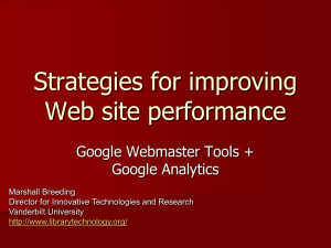 Web Site Performance - Library Technology Guides