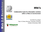 Wiki’s Collaborative tools for information workers within