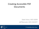 Creating Accessible PDF Documents