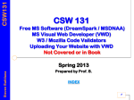 Introduction to CSC110 - West Chester University of