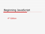 Beginning JavaScript