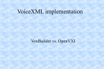 VoiceXML implementation