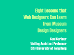Lessons for Web Design from Museum Design