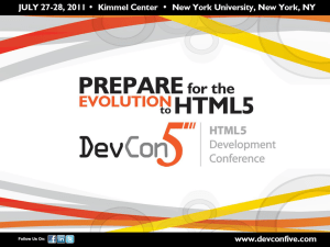 HTML5 and the future JavaScript platform