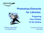 Photoshop Elements for Libraries: Preparing Your Photos To Go