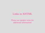 Links in XHTML