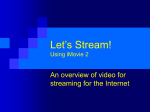 Let`s Stream! Using iMovie 2