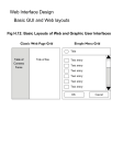 Fig H.12: Basic Layouts of Web and Graphic User Interfaces