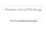 Principles of Good Web Design