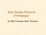 Web Design Patterns