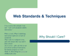 Web Standards & Techniques