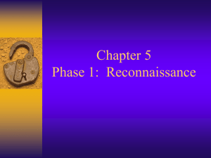 Chapter 5 Reconnaissance