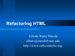 Refactoring HTML - Cafe con Leche XML News and Resources