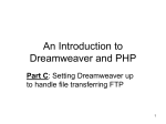 Introduction to HTML and Dreamweaver, Part C