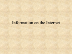 Information on the Internet