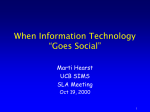 new-social - UC Berkeley School of Information