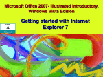 Microsoft Office 2007- Illustrated Introductory