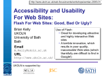 Flash For Web Sites: Good, Bad Or Ugly?