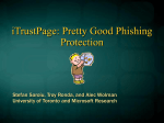 iTrustPage: Pretty Good Phishing Protection