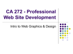 Intro to Web Design and Web Graphics - class