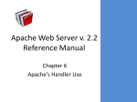Chapter 6. Apache`s Handler Use