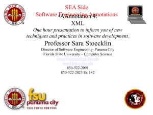 XML - FSU Computer Science Department