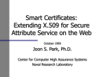 Smart Certificates - Prof. Ravi Sandhu