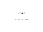 HTML5 - Jeff Van Tassel