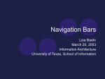 Navigation Bars - School of Information
