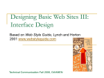 Web Site Design III