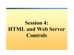 Basics of ASP.NET: HTML and Web Server Controls