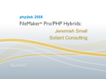FileMaker Pro/PHP Hybrids