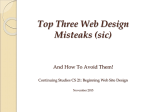 `Misteaks` In Web Design