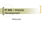 IT245 Web site Plan Content