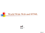 What is the World Wide Web?