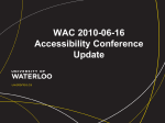 Accessibility Conference Report