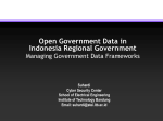 Open Government Data in Indonesia