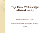 `Misteaks` In Web Design