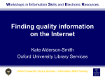 Information Skills - Bodleian Libraries