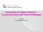 Computing for Space Science - Current practice and future challenges
