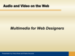 Audio and Video on Web PowerPoint