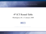 RTI ICT Round-table 01.31.2008