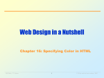 Chapter 16: Specifying Color in HTML