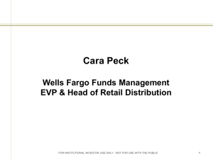 Cara Peck Wells Fargo Funds Management EVP & Head of Retail